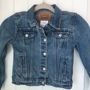 Levi’s Kids Trucker Denim Blue Jacket Sixe 6  6-7 yrs Boy Girl Large